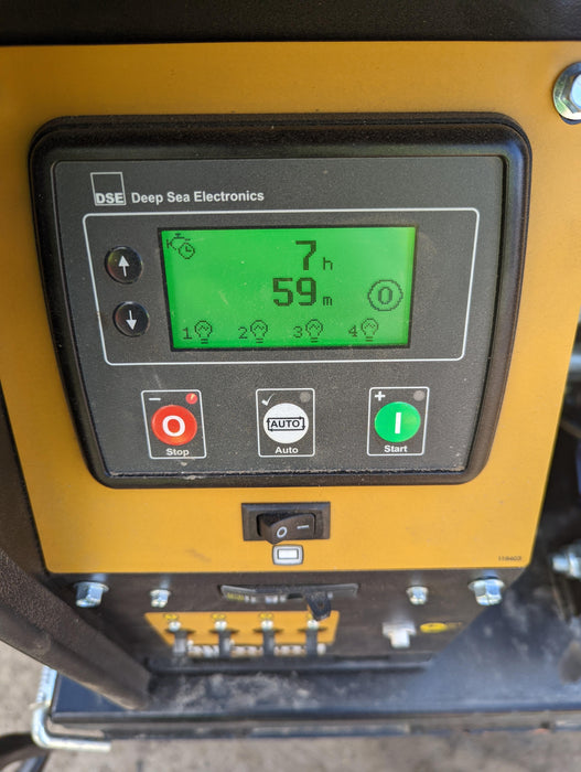 2022 Allmand NLV3GR (4) LED Light Fixture 350W, 23' Vertical Mast, 3kW Prime, Towable, Deep Sea L401, Leveling Jacks, Yanmar T4F 5.8hp