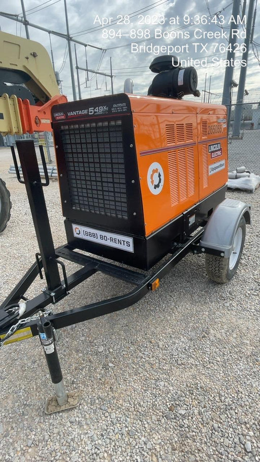 2022 Lincoln Electric Vantage 549X Crosslink Technology, Trailer Mounted, ES Decals, T3