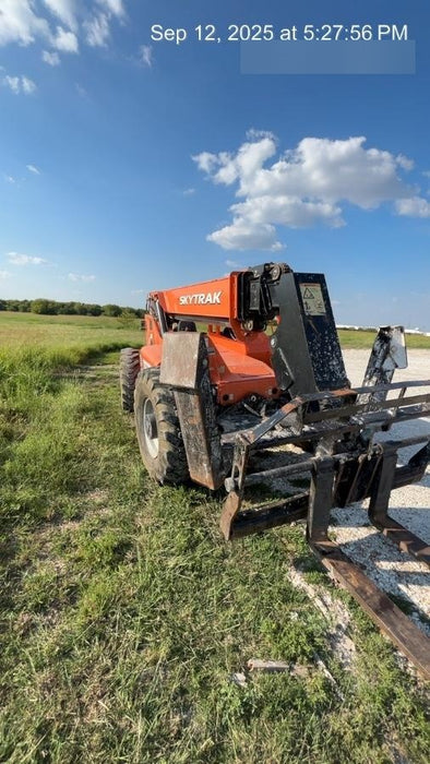 2018 Skytrak 10054 Skytrak 10054 10K Telehandler w/Open ROPS Solid Tires, LED Work Lights, Rotating Beacon, 60" Carriage/60" Forks