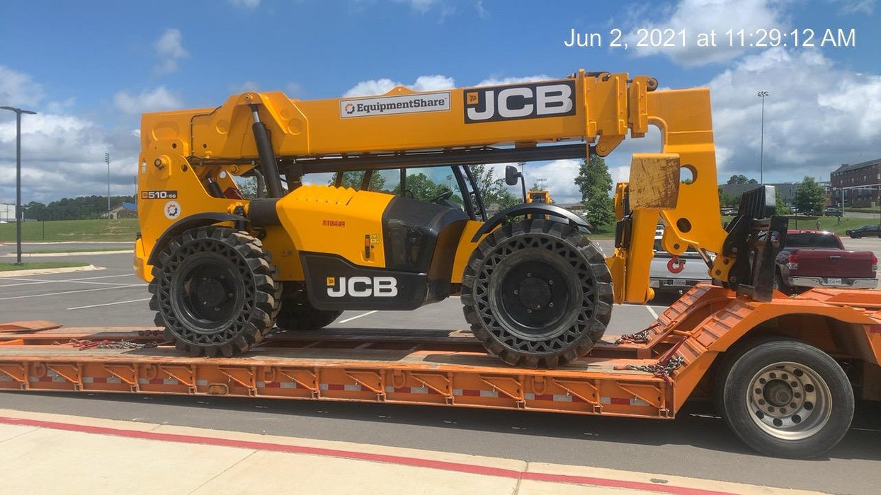 2020 JCB 510-56 Canopy, Solid Tires, Work Lights, Beacon, Aux Hydraulics, Back up Alarm, Lifting Eye, ES Decals