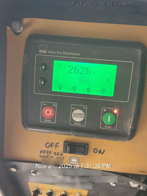 2020 Allmand NLV3GR (4) LED Light Fixture 350W, 23' Vertical Mast, 3kW Prime, Towable, Deep Sea L401, Leveling Jacks, Yanmar T4F 5.8hp