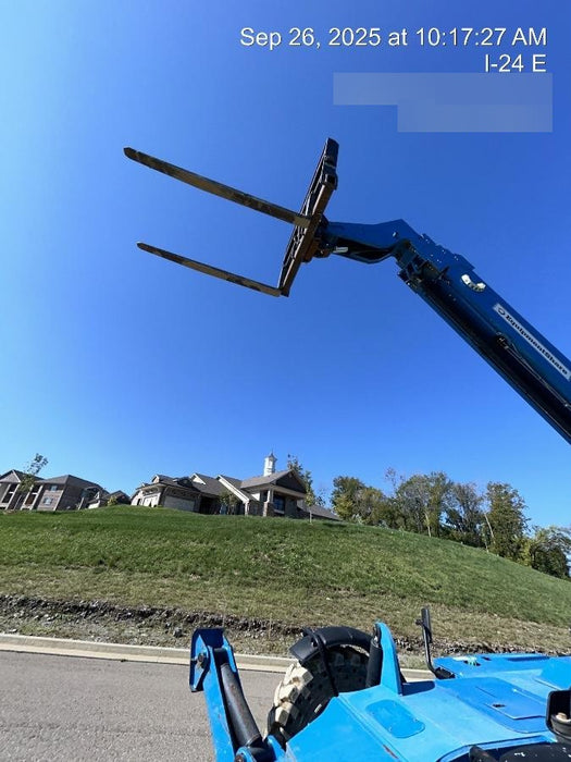 2018 Genie GTH-1056 Genie GTH-1056 w/ROPS, Work Lights, Solid Tires, RH Cab Mesh, Beacon, 60" Carriage and Forks