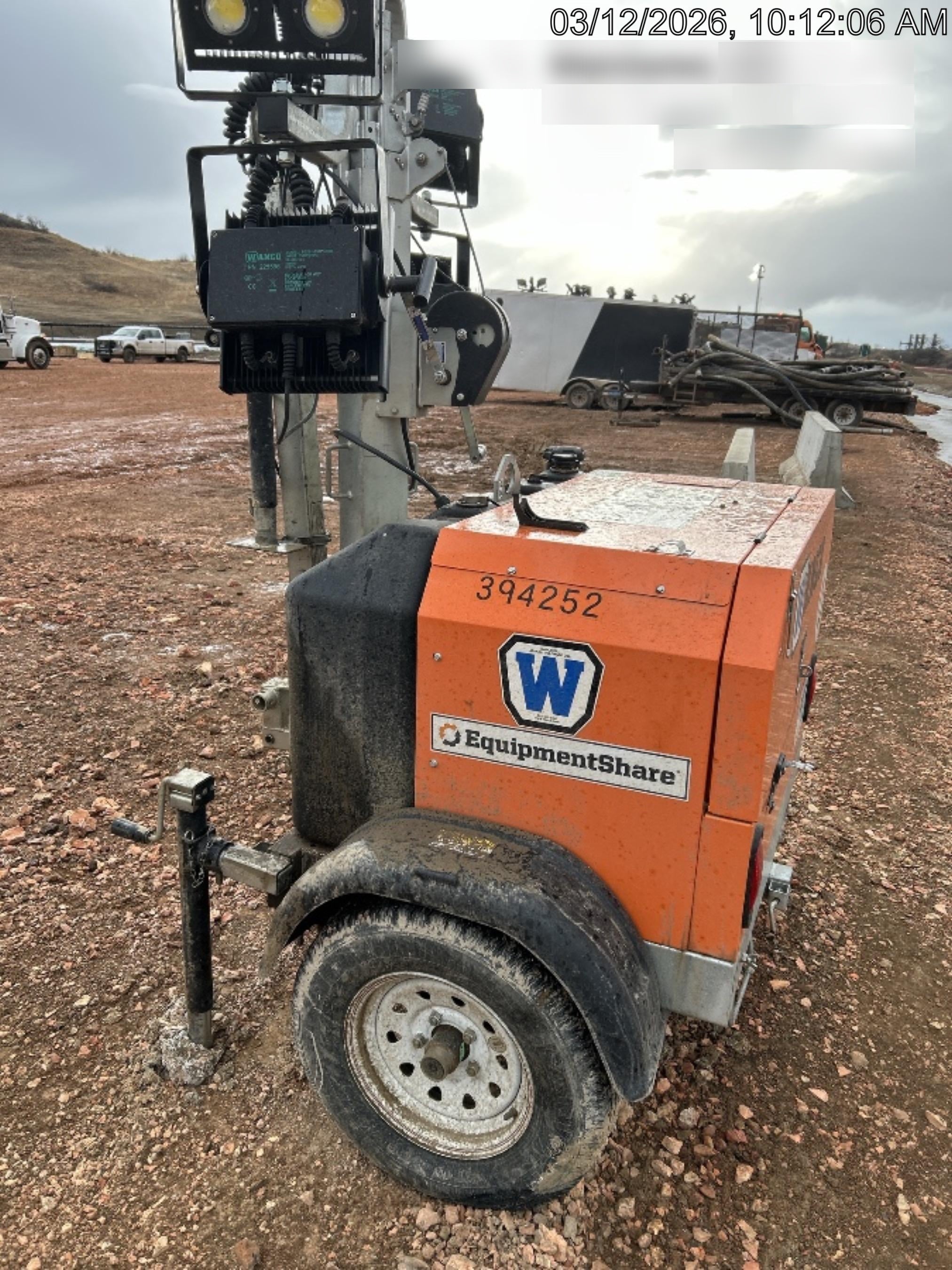 2024 Wanco WLTT-4MM4K Diesel, Deep Sea Controller, Shore Power Plug, Auto Start, (4) 350W LED Floodlights, 4kW Generator, 60 Gal Fuel Tank, 2" Ball, T3