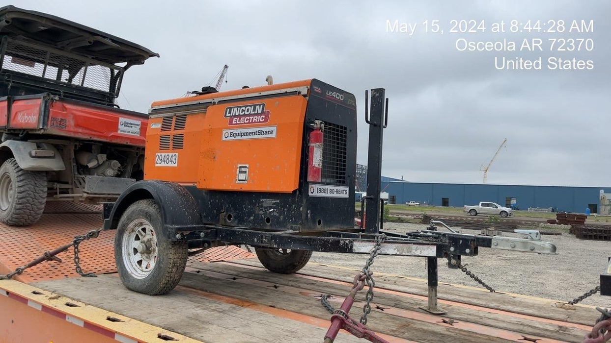 2023 Lincoln Electric LE400 Kubota V1505, Trlr, Cable Rack, Light Kit, ES Decals, T3