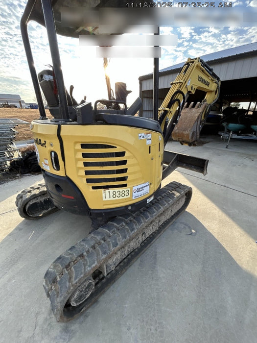 2020 Yanmar ViO35PR Open ROPS / Rubber Track / NO COUPLER