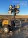 2021 Allmand NLV3GR (4) LED Light Fixture 350W, 23' Vertical Mast, 3kW Prime, Towable, Deep Sea L401, Leveling Jacks, Yanmar T4F 5.8hp