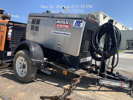 2020 Lincoln Electric Vantage 322 Welder Ready-Pak 3, w/ GPS & Decals (includes trailer, cable rack, fender light kit)