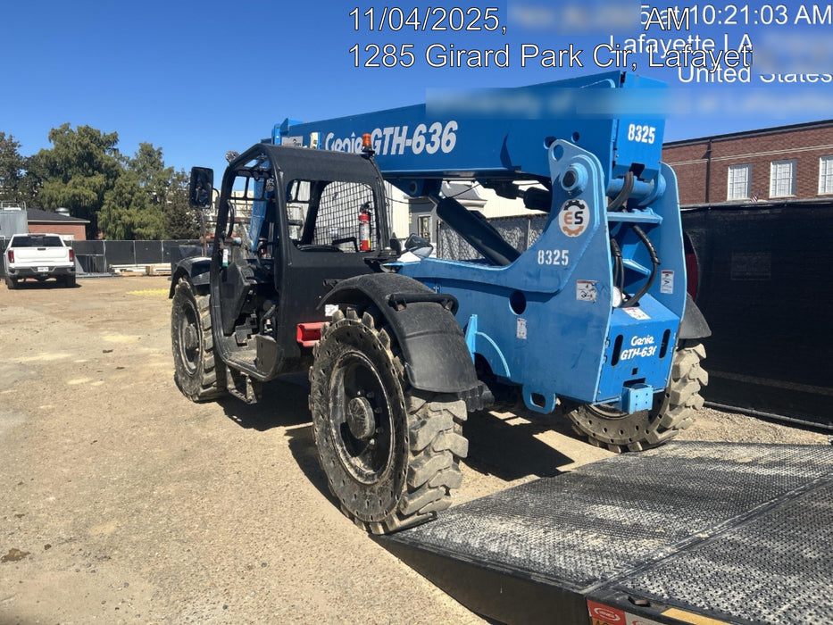 2018 Genie GTH-636 Genie GTH-636 w/Open ROPS, Solid Tires, Work Light/Beacon, 48" Carriage and Forks