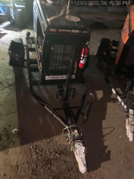 2019 Lincoln Electric Vantage 322 Ready-Pak 3, Two Wheel Trailer, Fender and Light Kit, Cable Rack