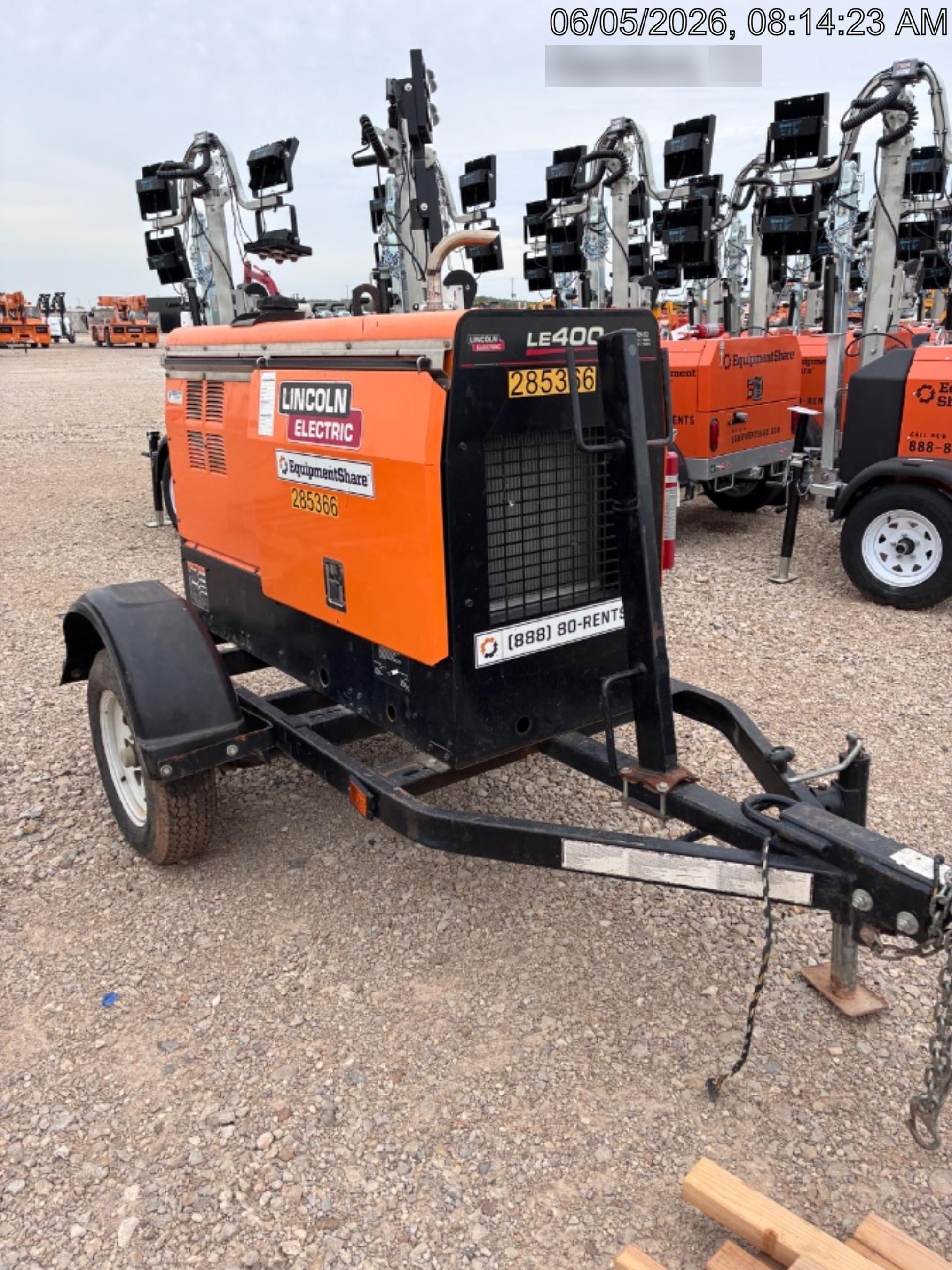 2022 Lincoln Electric LE400 Kubota V1505, Trlr, Cable Rack, Light Kit, ES Decals, T3