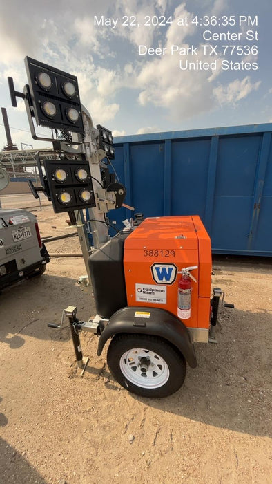 2024 Wanco WLTT-4MM4K Diesel, Deep Sea Controller, Shore Power Plug, Auto Start, (4) 350W LED Floodlights, 4kW Generator, 60 Gal Fuel Tank, 2" Ball, T3