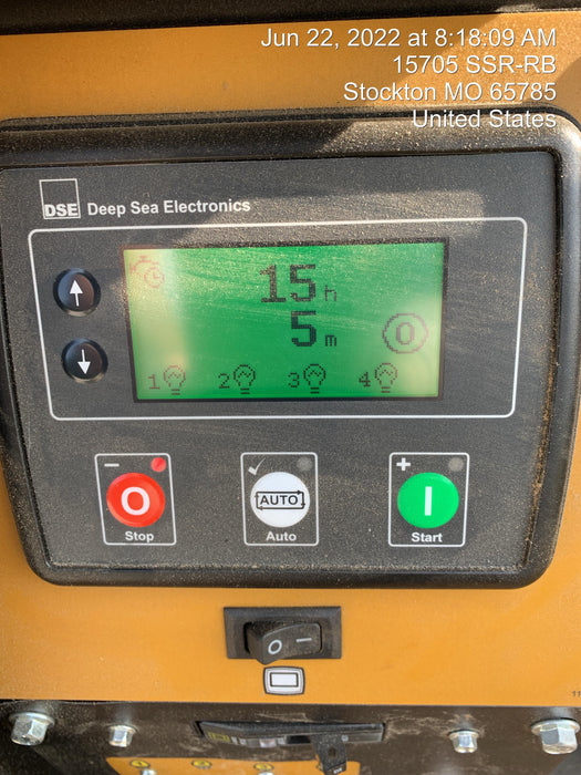 2022 Allmand NLV3GR (4) LED Light Fixture 350W, 23' Vertical Mast, 3kW Prime, Towable, Deep Sea L401, Leveling Jacks, Yanmar T4F 5.8hp