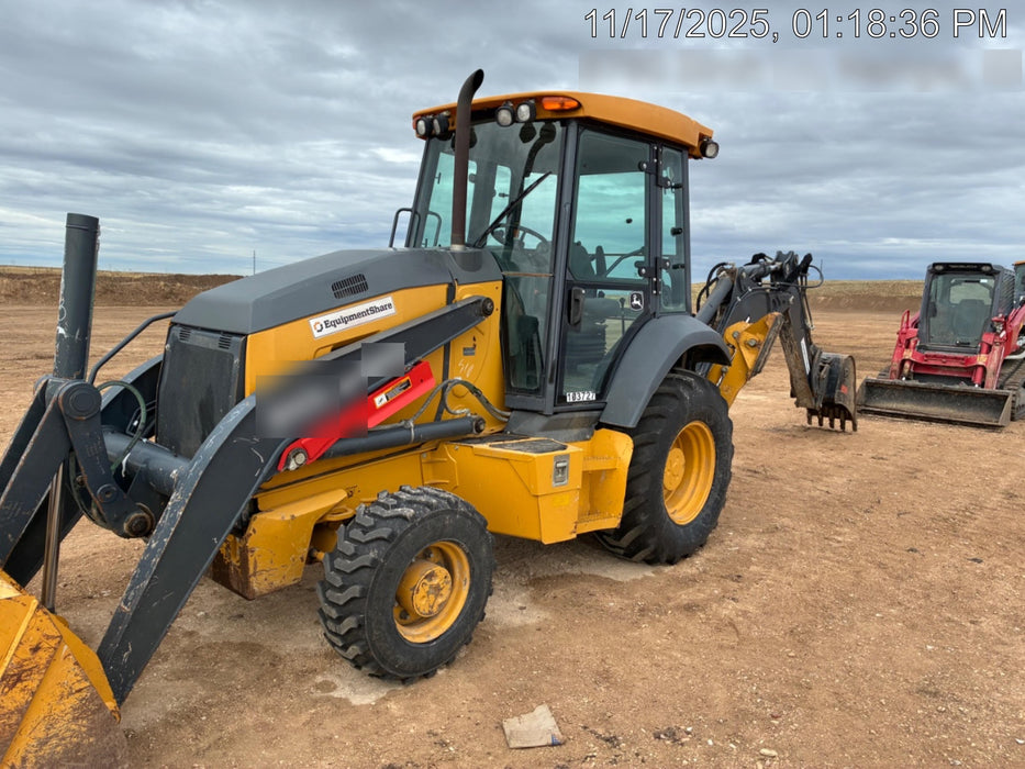 2020 John Deere 310LEP Cab/Heat/Air, 4WD, Standard Stick, Pilot Controls, 2 Way Hydraulics, TAG Manual QC
