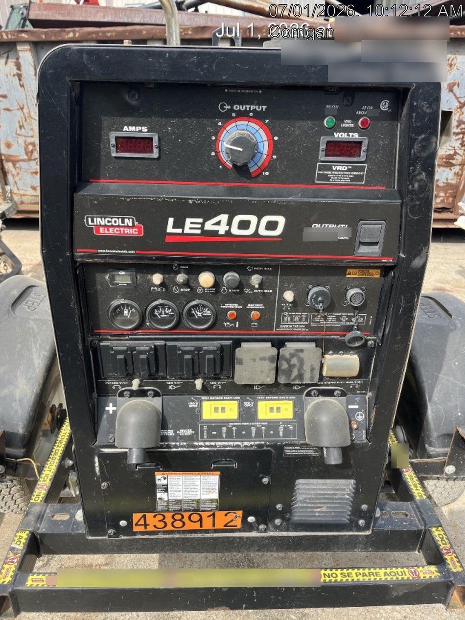 2024 Lincoln Electric LE400 Kubota V1505, Trlr, Cable Rack, Light Kit, ES Decals, T3