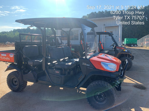 2022 Kubota RTV-X1140W-H Plastic Canopy, Windshield Acrylic Clear, LED Strobe Light, Wire Harness Kit, Back up Alarm