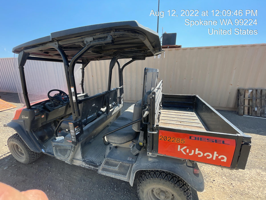 2022 Kubota RTV-X1140W-H Plastic Canopy, Windshield Acrylic Clear, LED Strobe Light, Wire Harness Kit, Back up Alarm