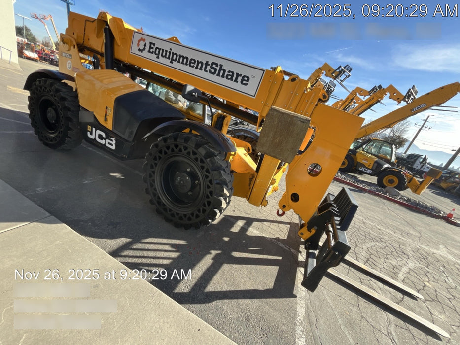 2020 JCB 510-56 Canopy, Solid Tires, Work Lights, Beacon, Aux Hydraulics, Back up Alarm, Lifting Eye, ES Decals