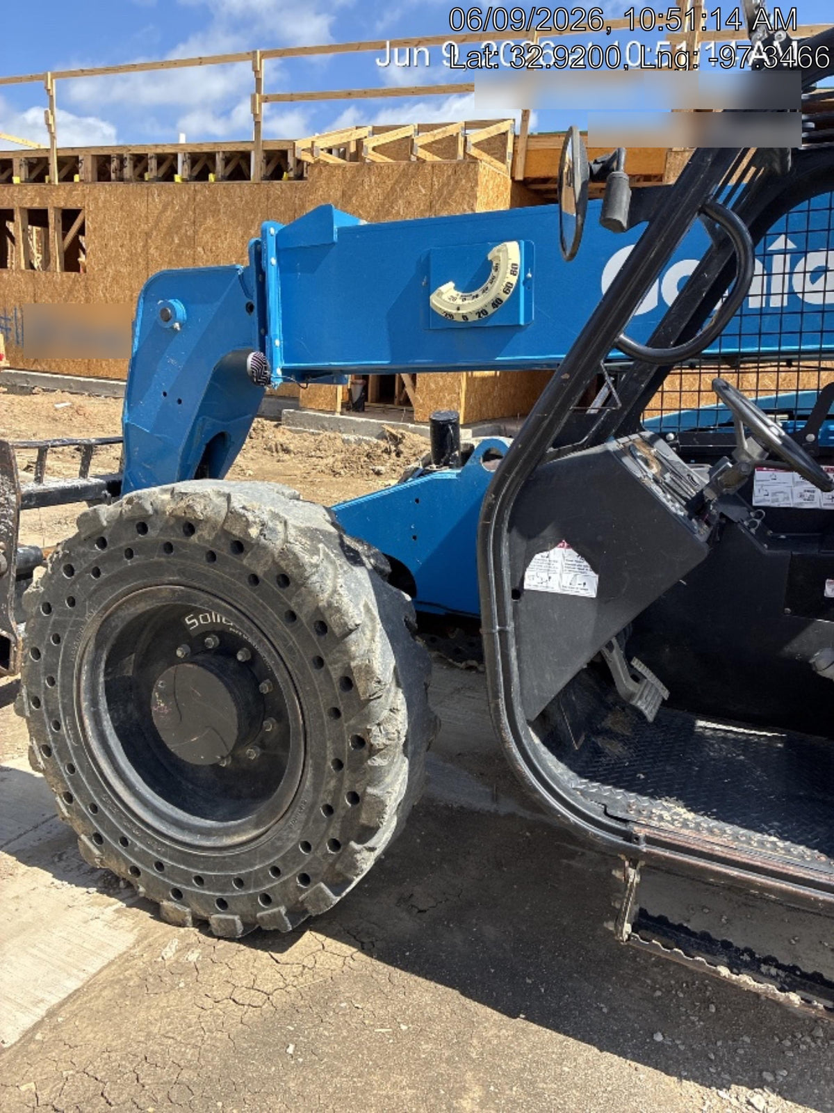 2018 Genie GTH-844 Genie GTH-844D w/Open ROPS, FF Tires, Work Light/Beacon, 60" Carriage and Forks