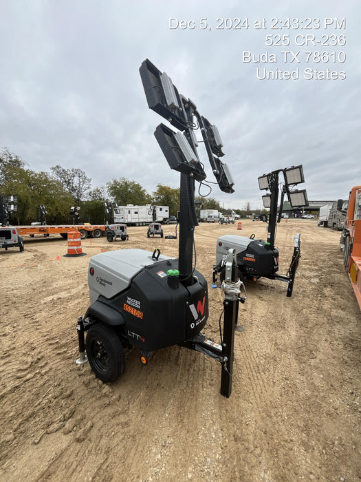 2024 Wacker Neuson LTT4 Diesel, Kohler KDW702, Deep Sea Controller, Auto Start, LED 320W, Bypass Outlet, T3