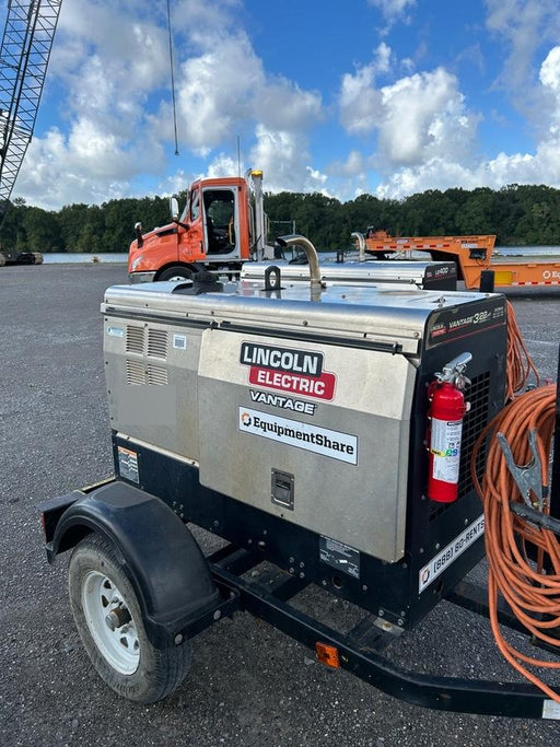2020 Lincoln Electric Vantage 322 Welder Ready-Pak 3, w/ GPS & Decals (includes trailer, cable rack, fender light kit)