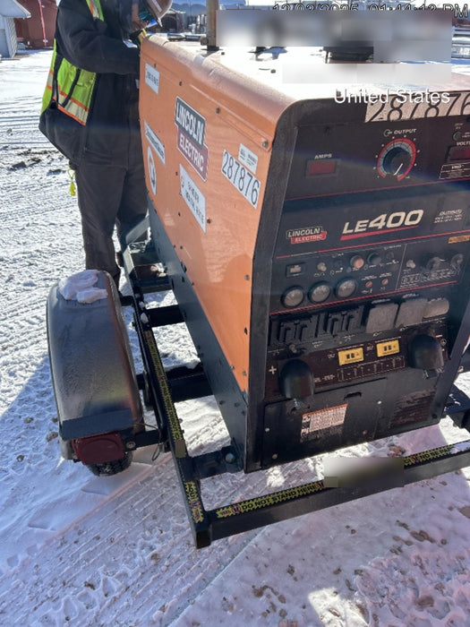 2023 Lincoln Electric LE400 Kubota V1505, Trlr, Cable Rack, Light Kit, ES Decals, T3