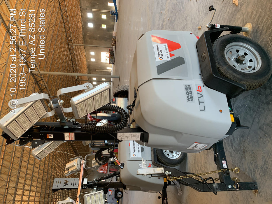 2019 Wacker Neuson LTV6K-LED Standard LED Towable Light Tower w/None
