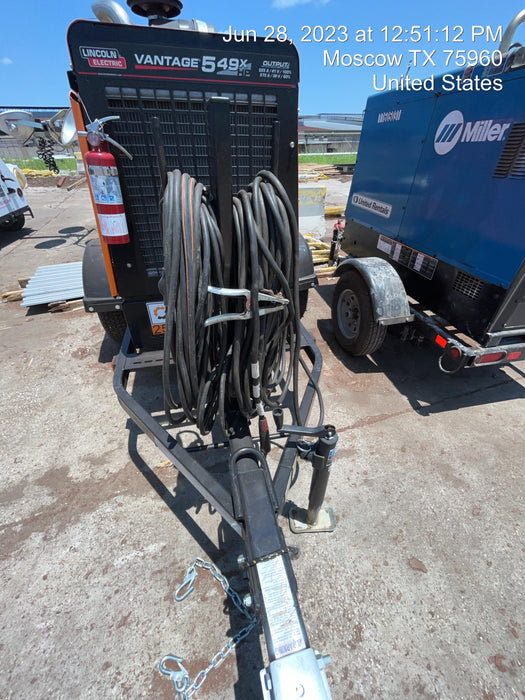 2022 Lincoln Electric Vantage 549X Crosslink Technology, Trailer Mounted, ES Decals, T3