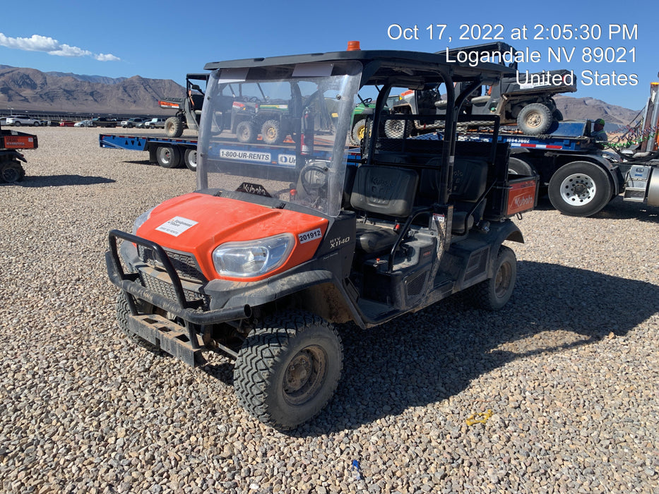2022 Kubota RTV-X1140W-H Plastic Canopy, Windshield Acrylic Clear, LED Strobe Light, Wire Harness Kit, Back up Alarm