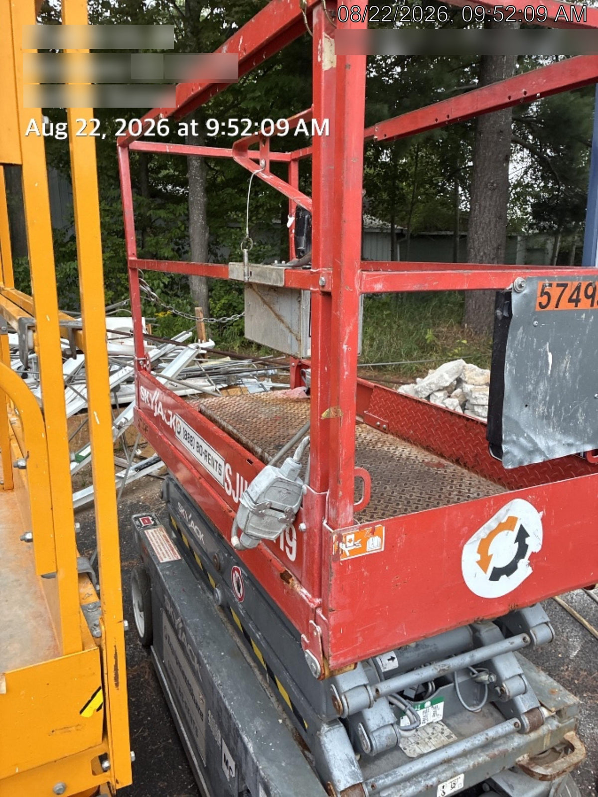 2017 Skyjack SJIII-3219 Standard Rental Specs