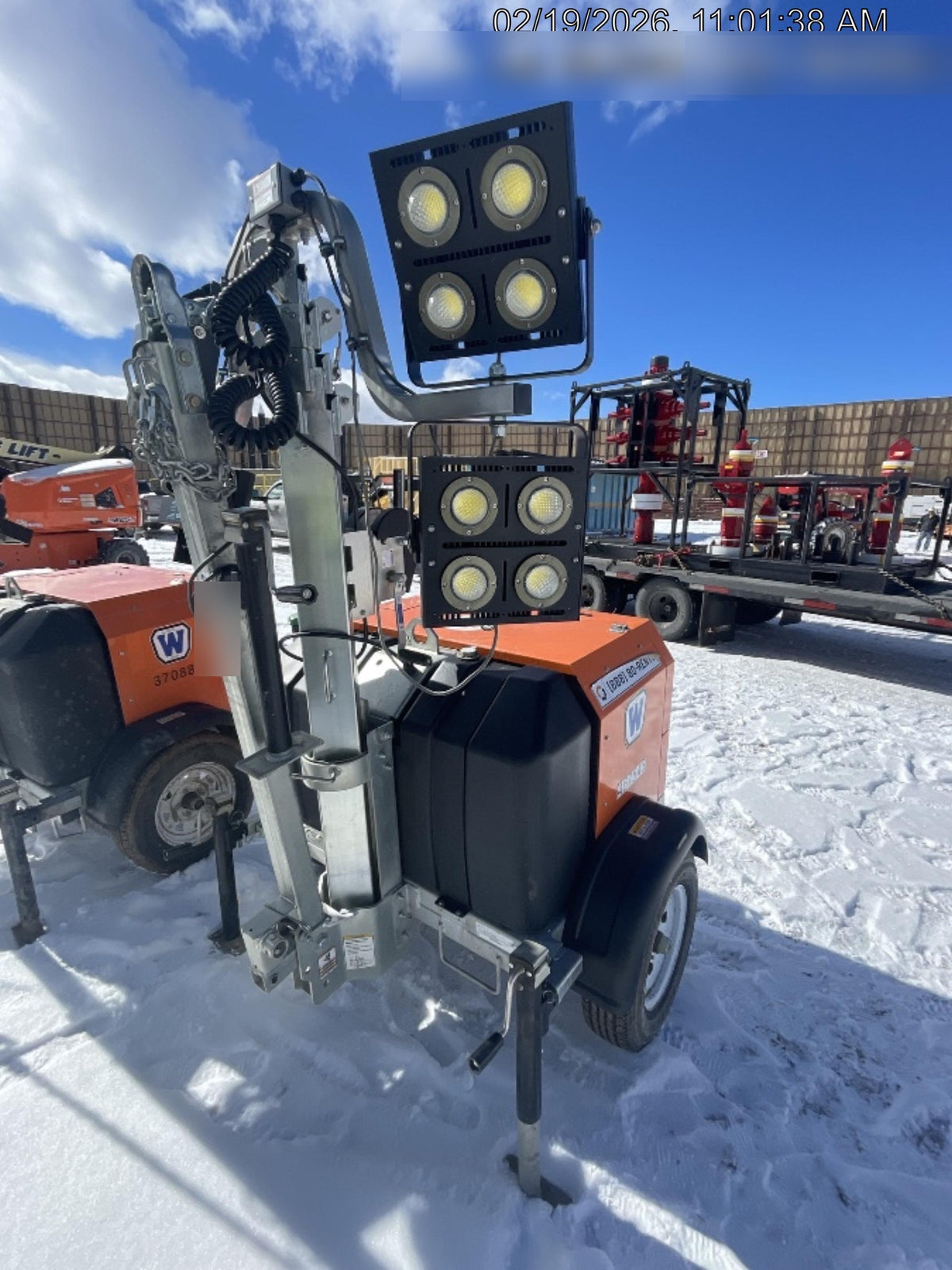 2024 Wanco WLTT-4MM4K Diesel, Deep Sea Controller, Shore Power Plug, Auto Start, (4) 350W LED Floodlights, 4kW Generator, 60 Gal Fuel Tank, 2" Ball, T3