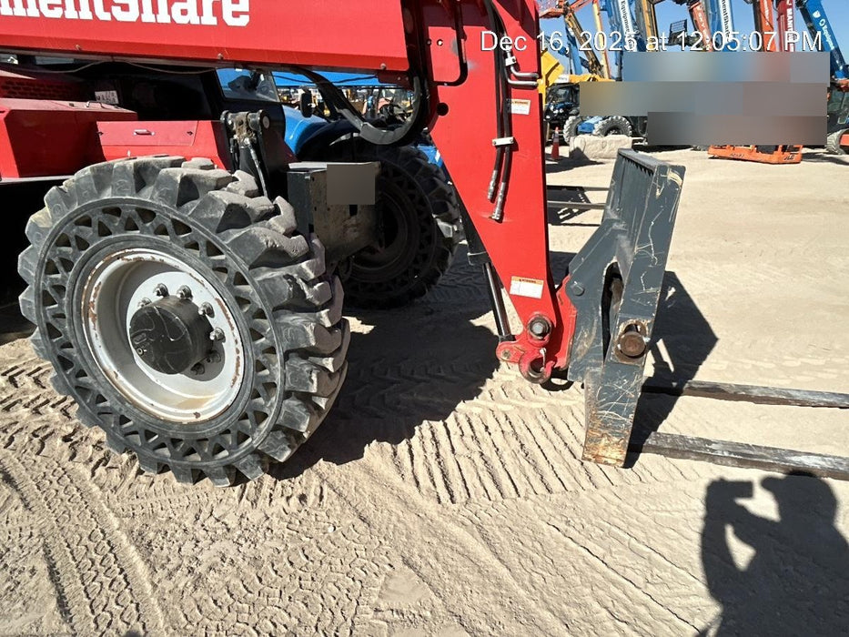 2019 Manitou MTA12042 120hp T4F, Cab/Heat/Air, Cab and Boom LED work lights, Auxiliary Hydraulics, Solid Tires, Amber strobe, Lift Hook 66" Carriage, 60" Forks