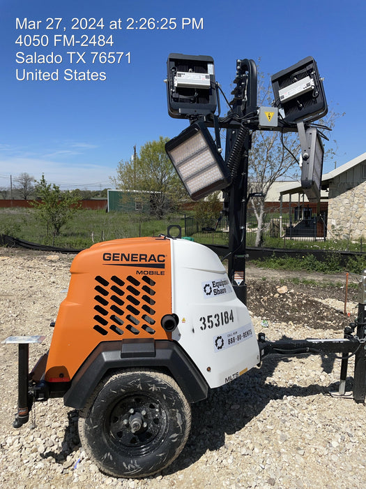 2023 Generac MLT2 Diesel, Flex Switch 120V Input, Powerzone Controller, (4) 320W LED Lights, 4kW Generator, 39.9 Gal Fuel Tank, 2" Ball, T3