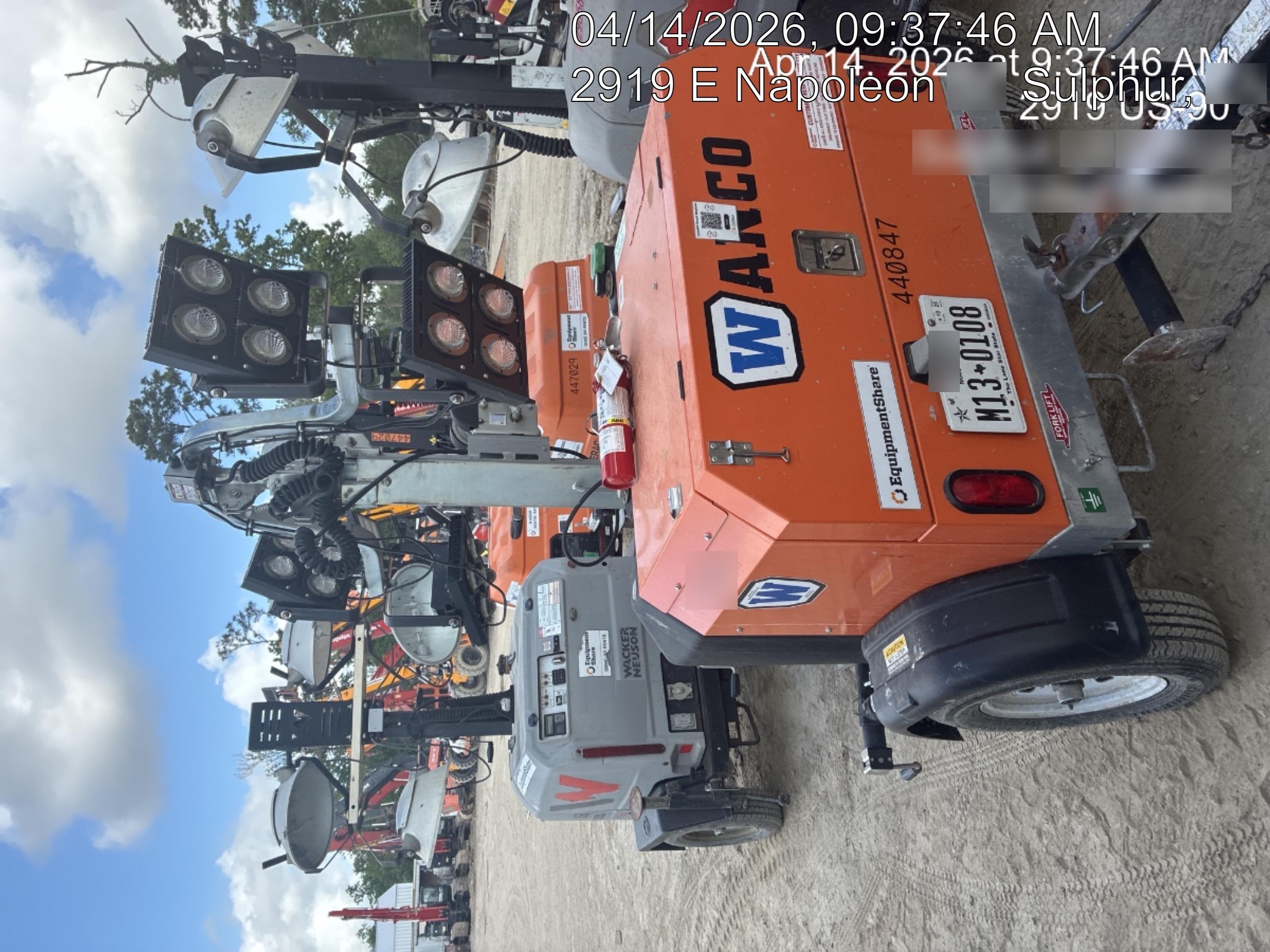 2024 Wanco WLTT-4MM4K Diesel, Deep Sea Controller, Shore Power Plug, Auto Start, (4) 350W LED Floodlights, 4kW Generator, 60 Gal Fuel Tank, 2" Ball, T3