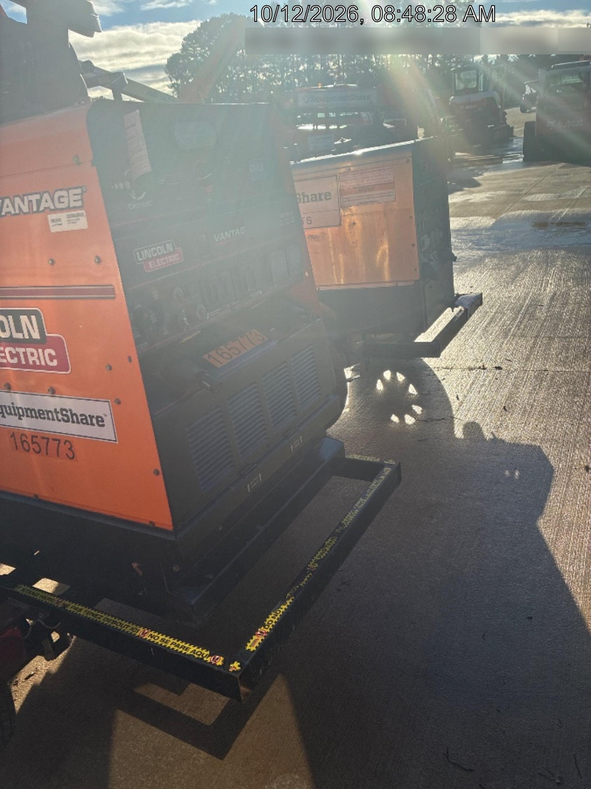 2021 Lincoln Electric Vantage 549X Ready Pak 3, ORANGE (includes trailer, cable rack, fender light kit)