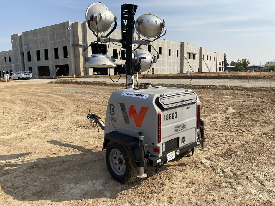 2018 Wacker Neuson LTV6L-MH Wacker Neuson LTV6L Mobile Light Tower w/Fuel Level Sensor Installed