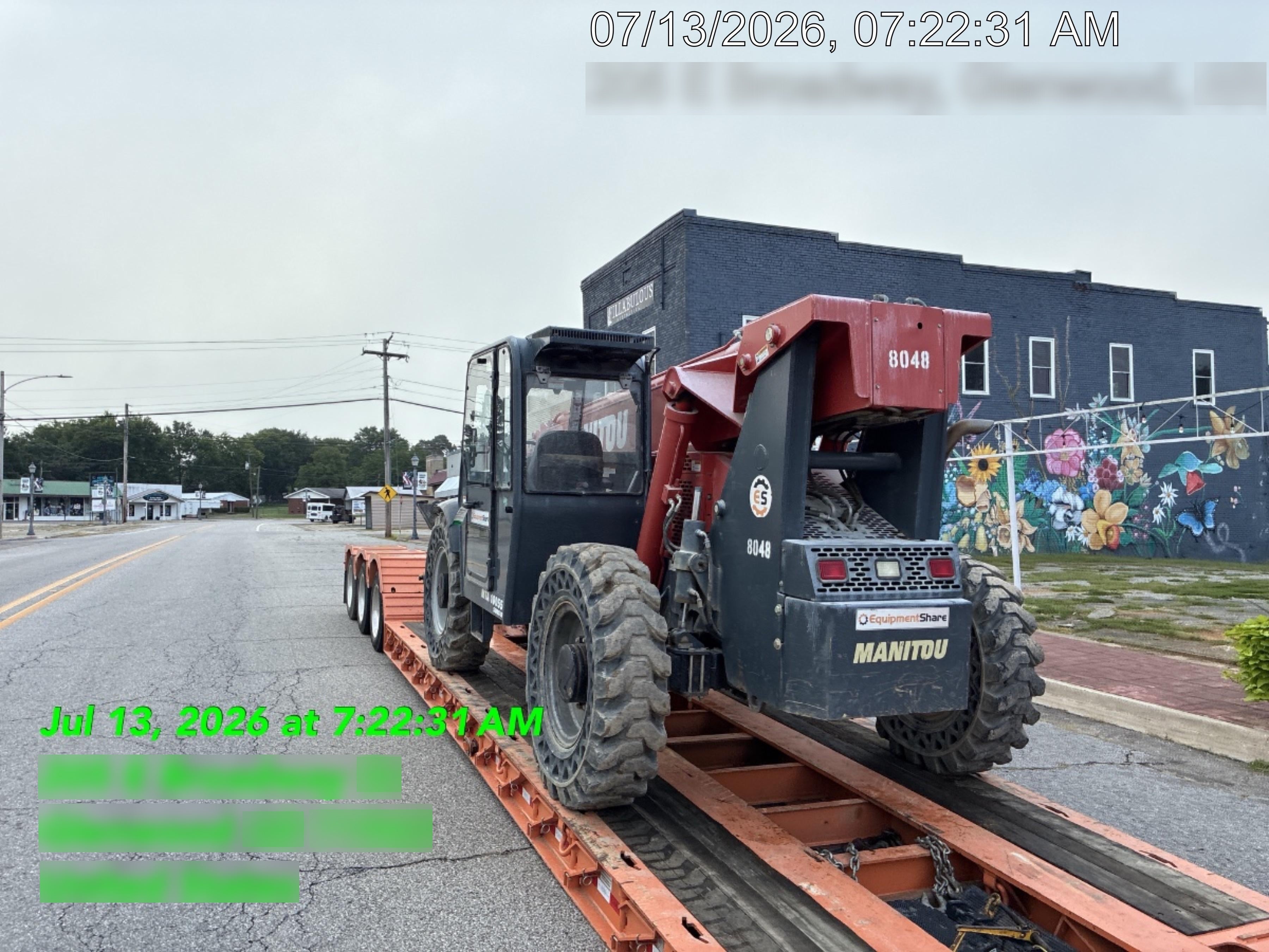 2018 Manitou MTA10055 Manitou MTA 10055 w/Open ROPS, Work Lights/Strobe, Aux Hyd, Solid Tires, Lift Hook, 66" Carriage, 60" Forks