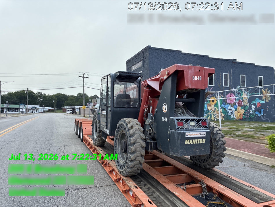 2018 Manitou MTA10055 Manitou MTA 10055 w/Open ROPS, Work Lights/Strobe, Aux Hyd, Solid Tires, Lift Hook, 66" Carriage, 60" Forks