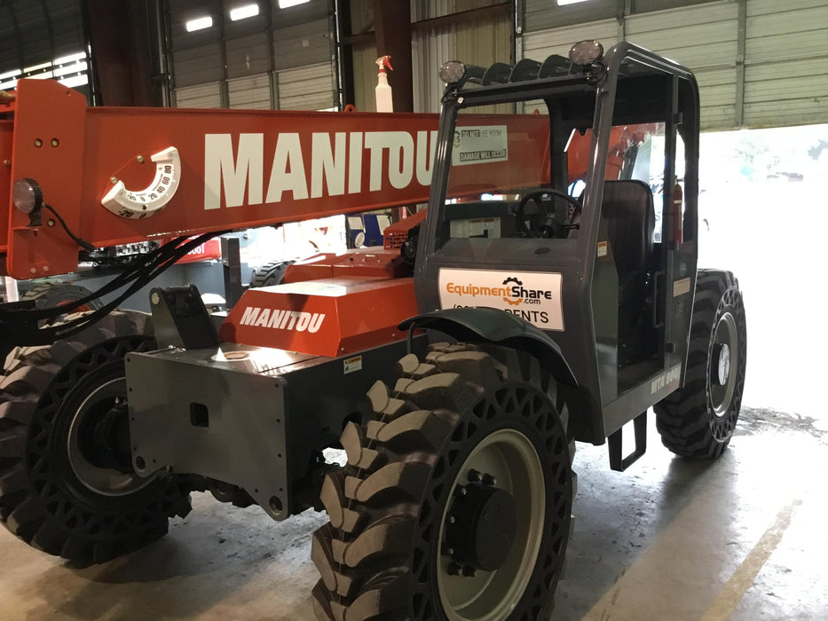 2018 Manitou MTA8044 MTA 8044 - 74 HP T4, Canopy, Worklights/Strobe, Beacon, 66" Carriage, 48" Forks, Solid Tires, Lift Hook, Aux Hydraulics