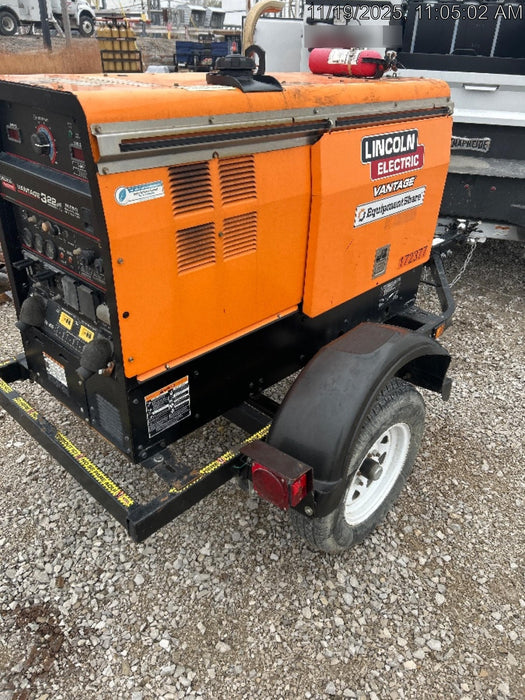 2021 Lincoln Electric Vantage 322 Vantage 322 Ready Pak 3 w/ Decals, ORANGE (includes trailer, cable rack, fender light kit) NO Telematics