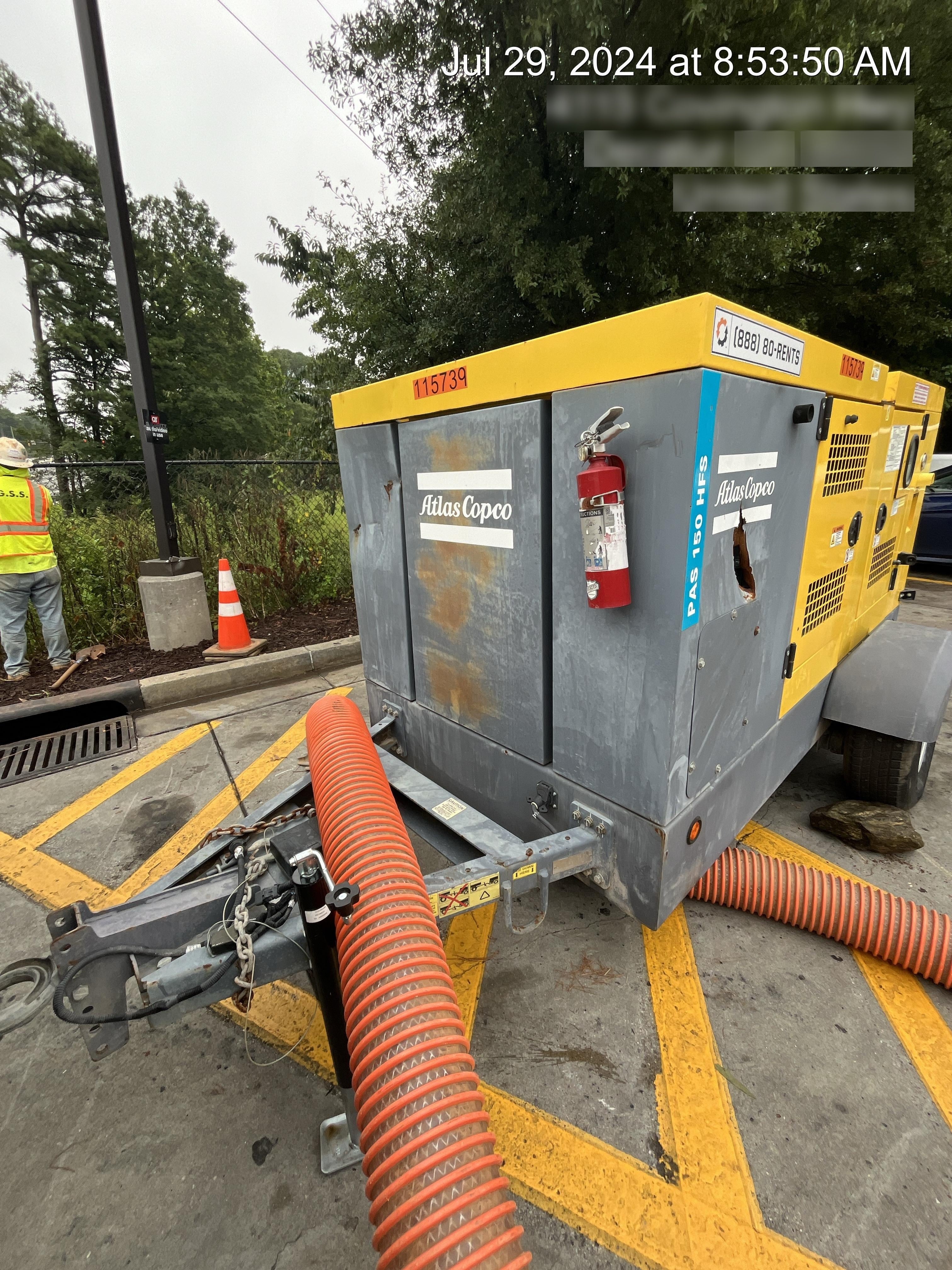 2020 ATLAS COPCO PAS 150 HF CS Enclosed
