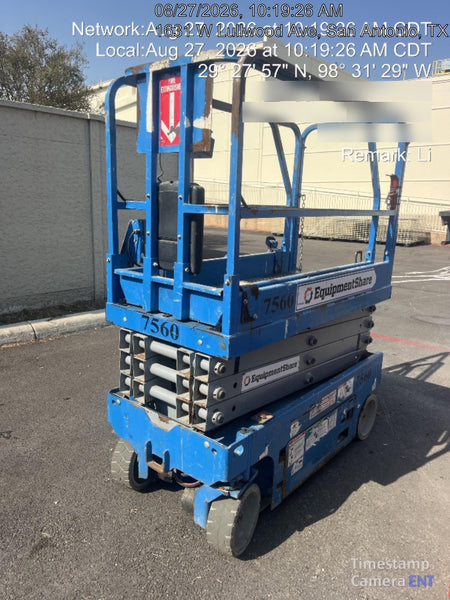 2017 Genie GS-1930 Genie GS-1930 Lift w/Fixed Rail and Chain Entry