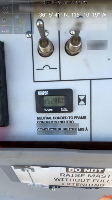 2019 Wacker Neuson LTV6L-MH Standard Options, ES Track Hardware, Fuel Level Sensor