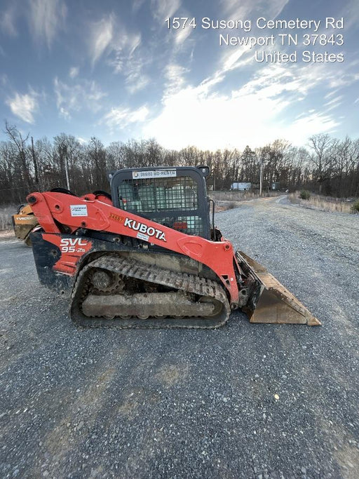 2019 Kubota SVL95-2S Cab/Heat/Air, Standard Tracks, Standard Flow, Hydraulic QC 80" HD Tooth Bucket