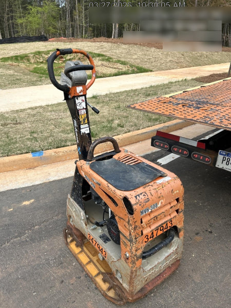 2023 Multiquip MV308GH Honda GX270, 18" Plate, Tachometer