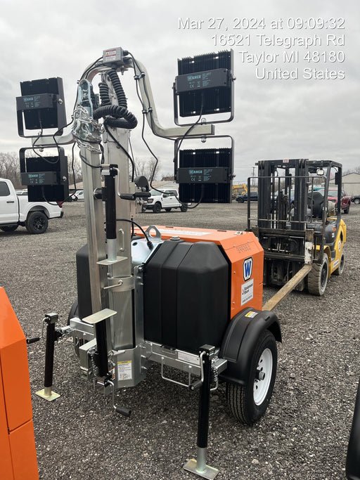 2024 Wanco WLTT-4MM4K Diesel, Deep Sea Controller, Shore Power Plug, Auto Start, (4) 350W LED Floodlights, 4kW Generator, 60 Gal Fuel Tank, 2" Ball, T3