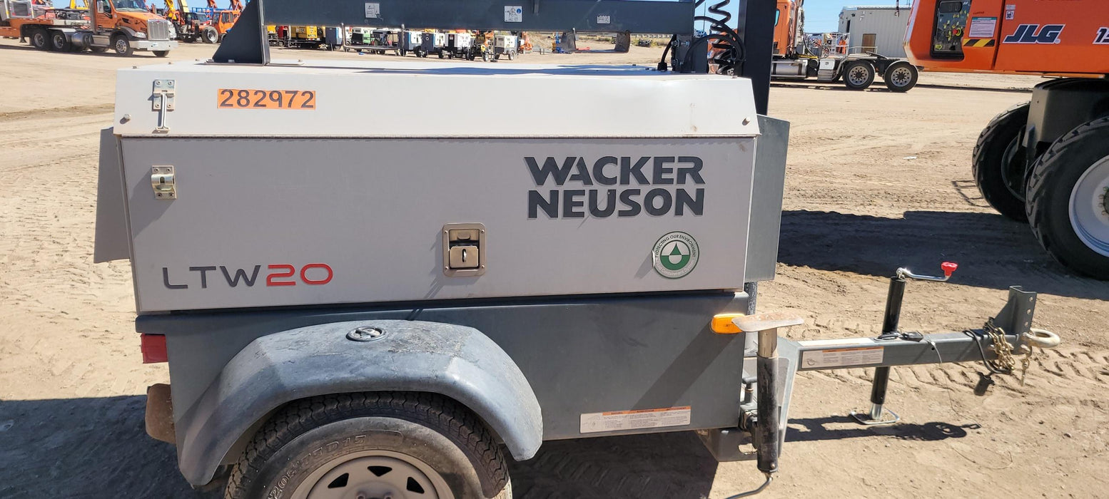 2022 Wacker Neuson LTW20Z1 Isuzu Dsl. Engine, 23' Mast, (4) 300W LED Lights, CWK, Programmable Dawn to Dusk, 360 Deg. Rotation, 57 Gal. Tank, Trailer Mounted