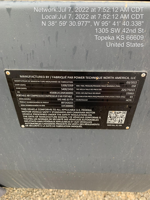 2022 ATLAS COPCO XAS440