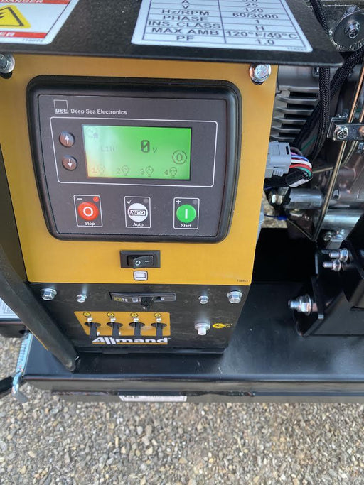 2022 Allmand NLV3GR (4) LED Light Fixture 350W, 23' Vertical Mast, 3kW Prime, Towable, ES Decals, T3