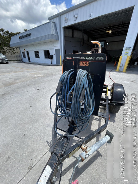 2021 Lincoln Electric Vantage 322 Vantage 322 Ready Pak 3 w/ Decals, ORANGE (includes trailer, cable rack, fender light kit) NO Telematics