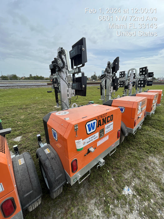 2023 Wanco WLTT-4MM4K Diesel, Deep Sea Controller, Shore Power Plug, Auto Start, (4) 350W LED Floodlights, 4kW Generator, 60 Gal Fuel Tank, 2" Ball, T3